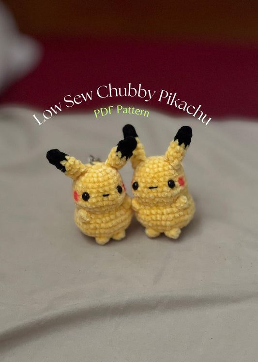 Low Sew Pikaboo Pattern PDF Crochet Pattern, Digital File Amigurumi Pattern
