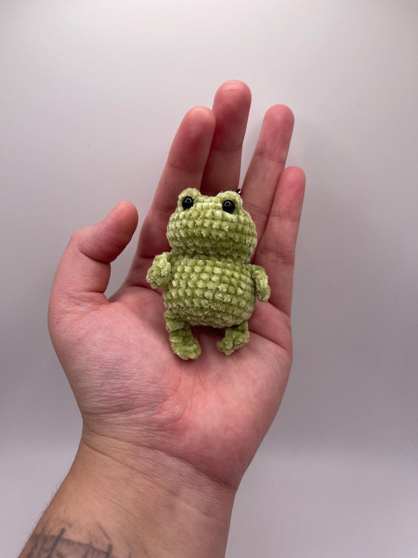 Green Froggy Keychain With Or Without A Bow