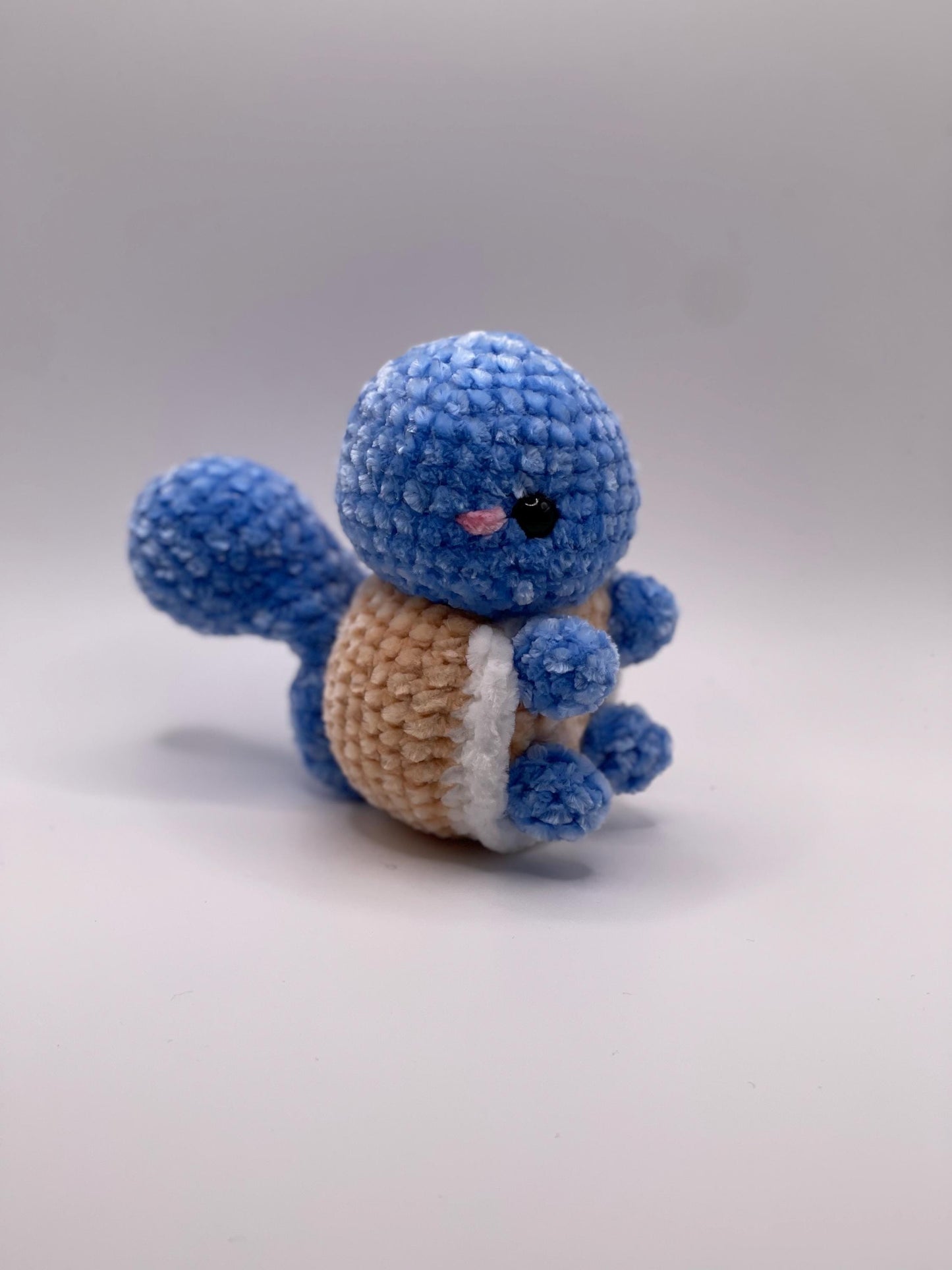 Handmade Water Turtle Starter Plushie: Crochet Amigurumi Toy