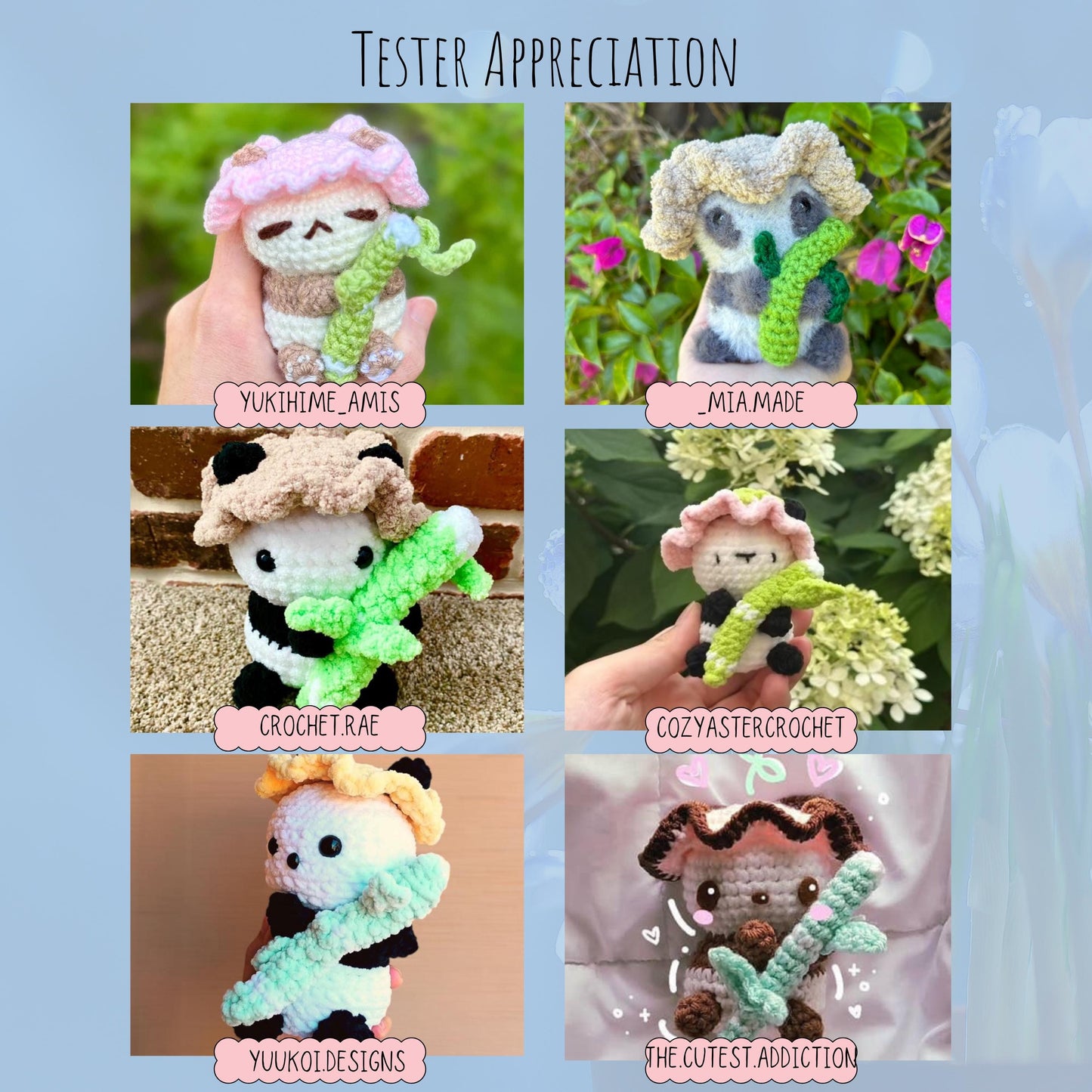 Chunny The Panda, PDF Crochet Pattern, Digital File Amigurumi Pattern