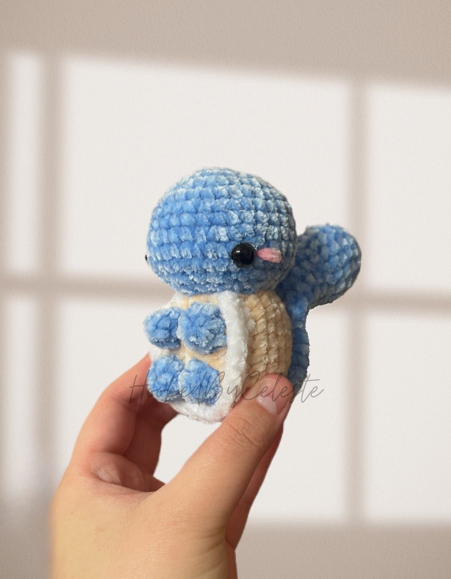 Handmade Water Turtle Starter Plushie: Crochet Amigurumi Toy