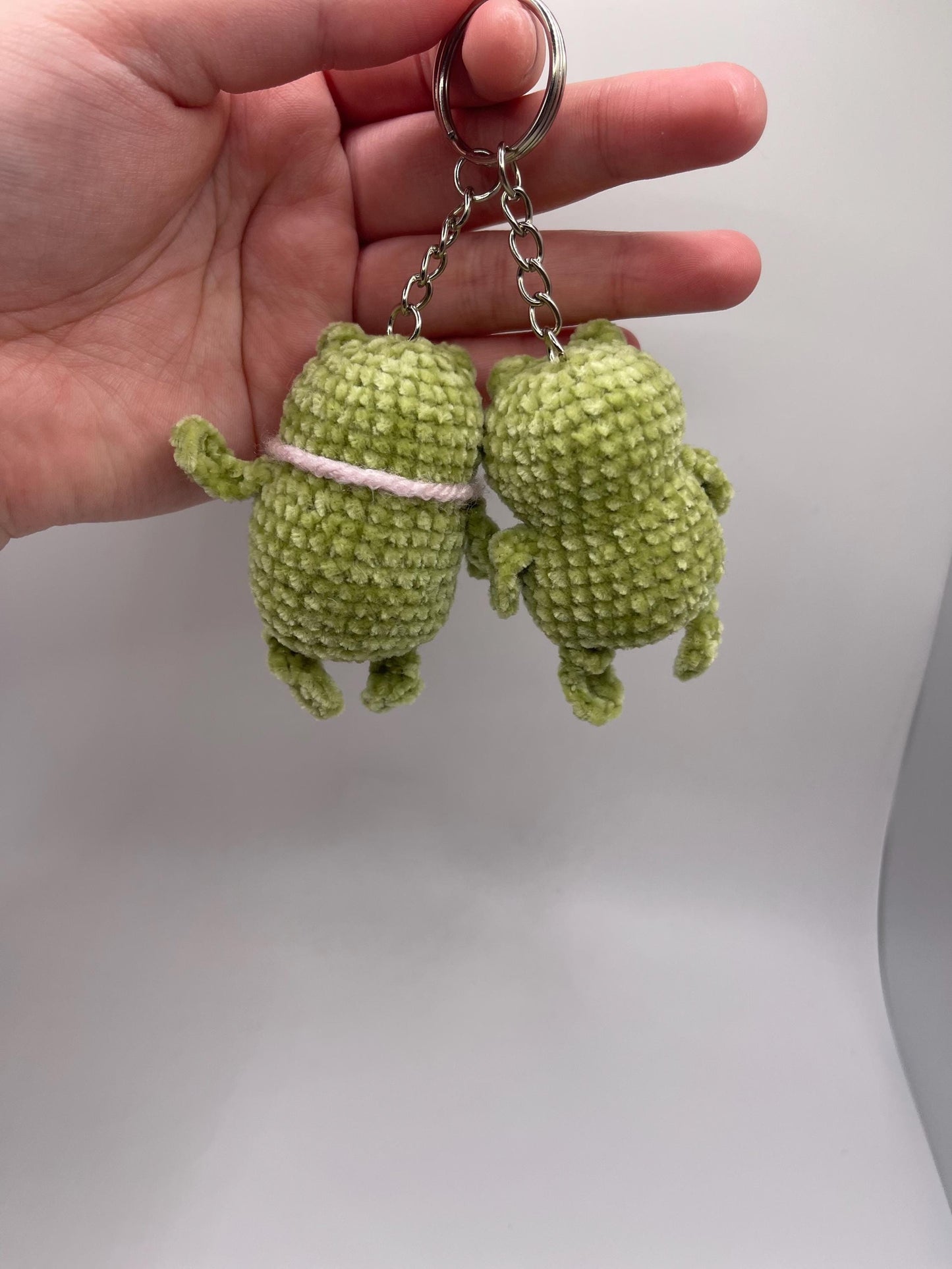 Green Froggy Keychain With Or Without A Bow